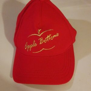 Apple Bottoms ball cap red & gold no adjustment